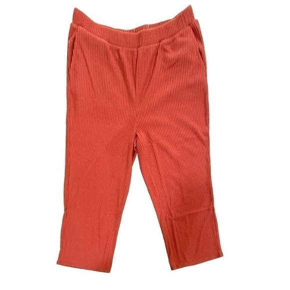 EZ Nina Leonard Ribbed Sweater Knit Pull On Pants Size Large NWT - Picture 2 of 8